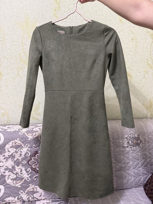 Замшевое платье