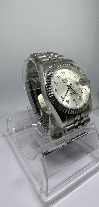 Часовник Seiko Mod Arabic Dial White