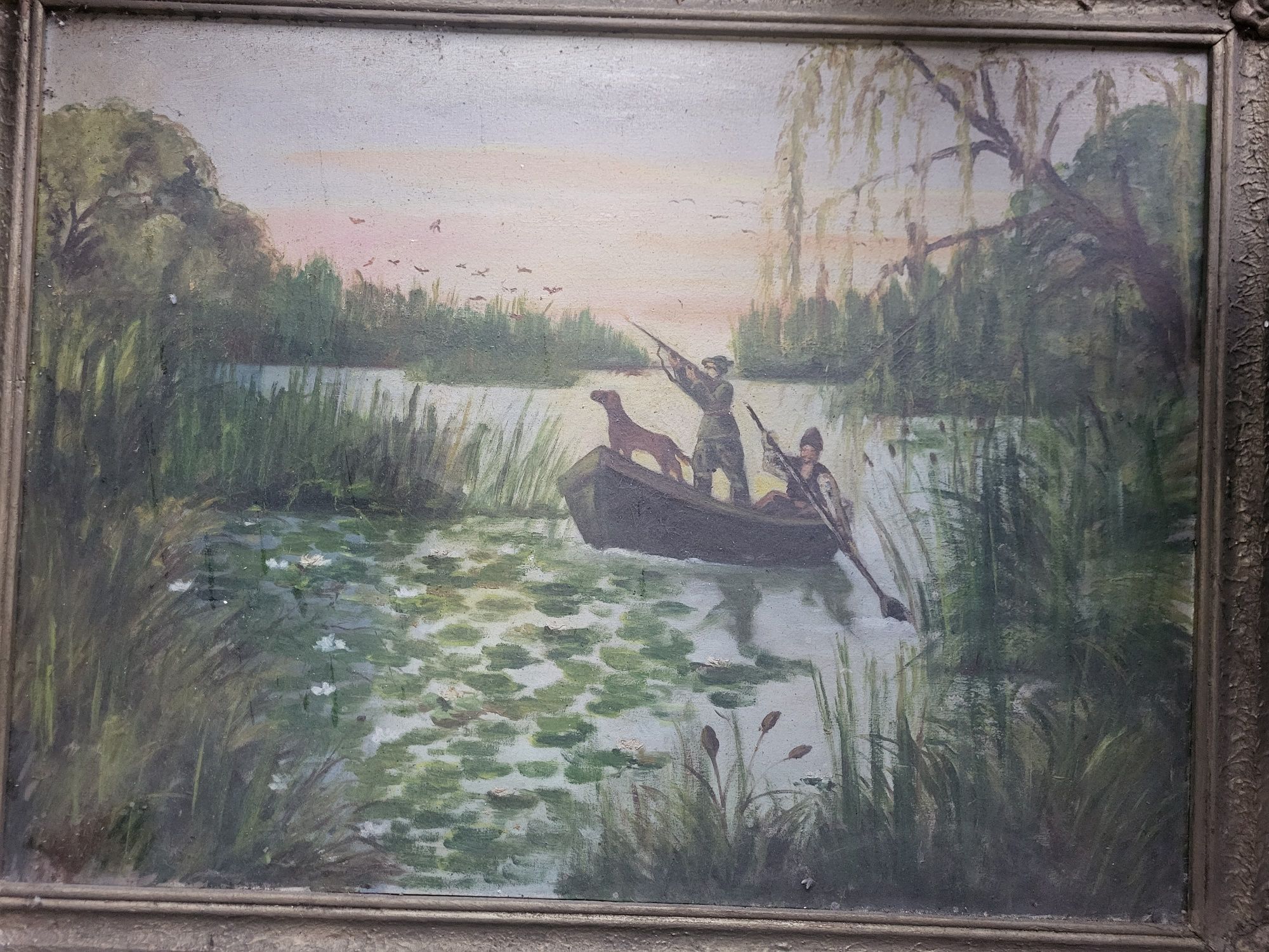 Vand tablou pictat pe panza