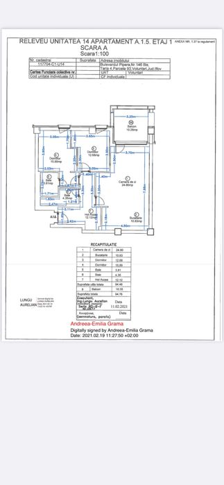 PROPRIETAR | Apartament 3 camere PIPERA, Triana 95mp