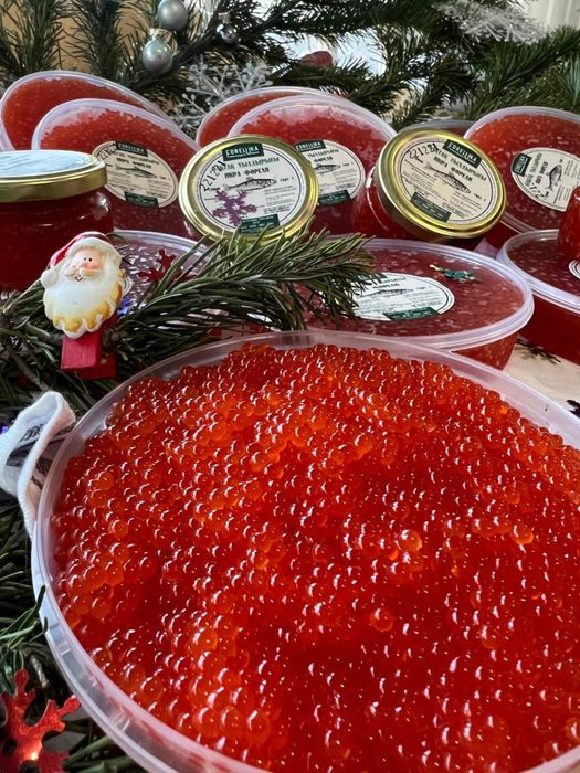 Красная икра форели