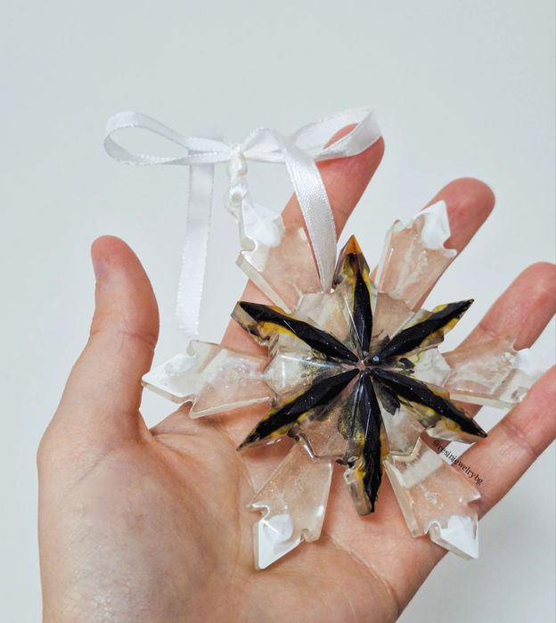 Снежинки/играчки за елха от епоксидна смола