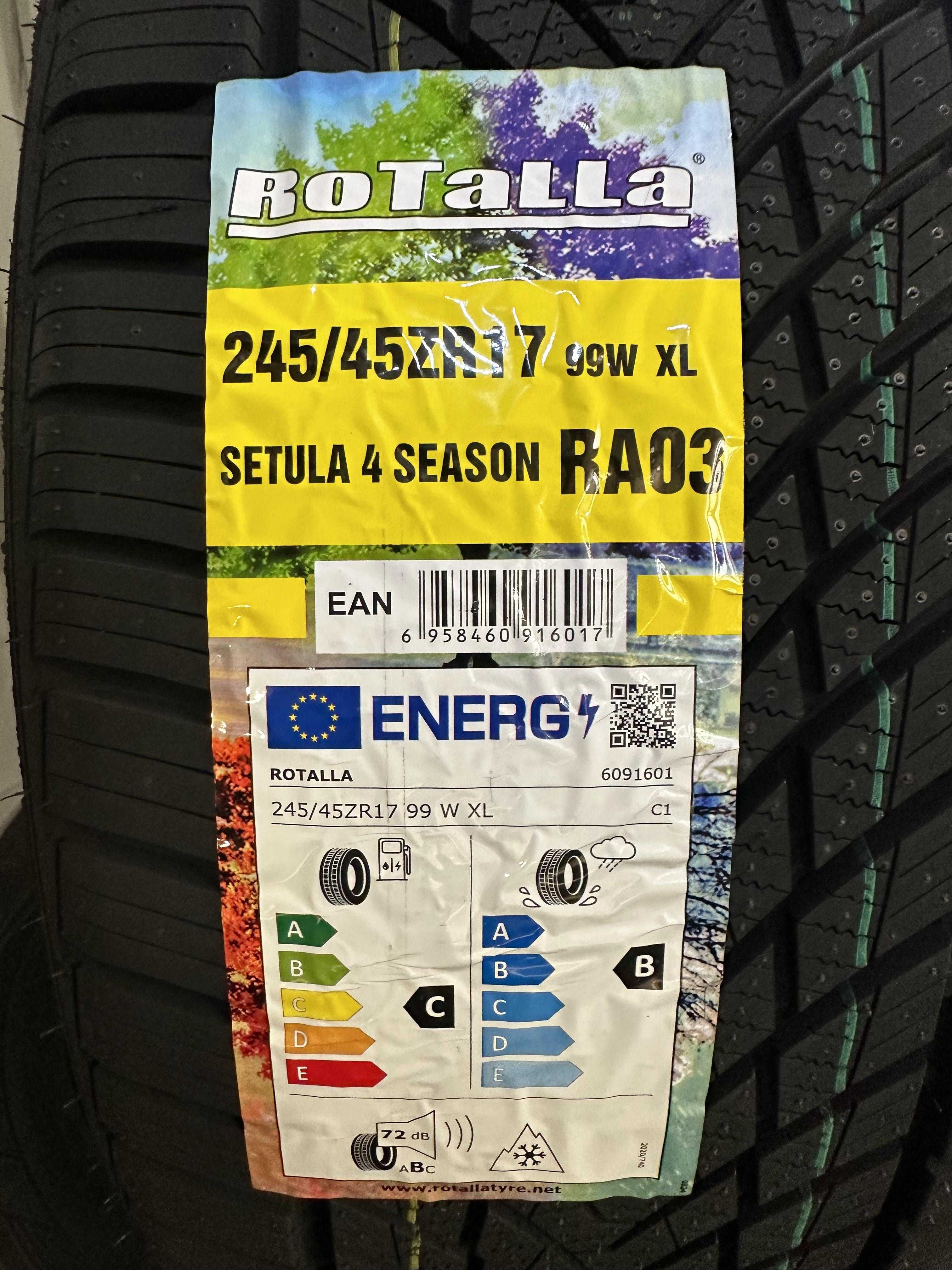 Нови всесезонни ROTALLA SETULA 4 SEASON RA03 245/45R17 99W XL НОВ DOT