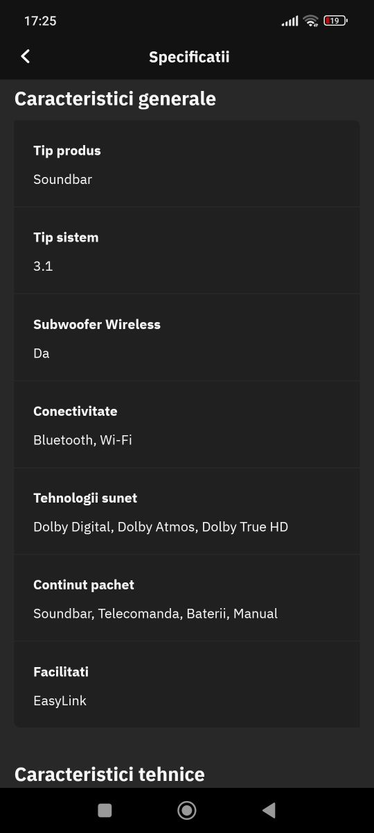 Soundbar Philips TAB 7807/10  Dolby Atmos