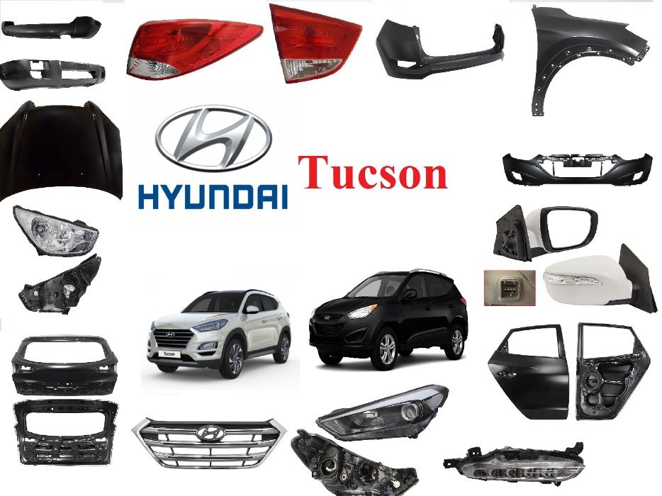 Кузовные детали, капот фара бампер решетка Hyundai Tucson