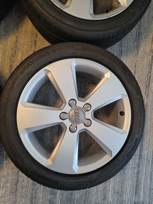 Jante Audi Originale 17 5x112 cu anvelope de vara 225 45 R17