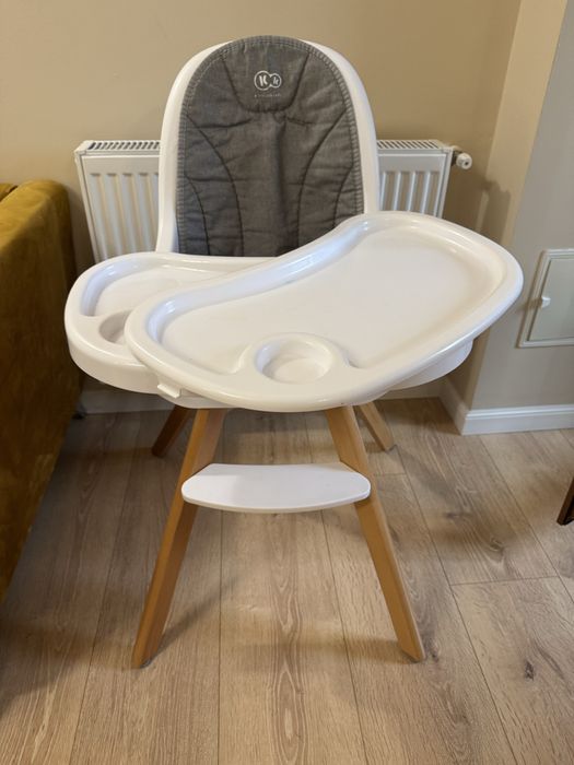 Scaun de masa 2 in 1 Kinderkraft Gri/Alb
