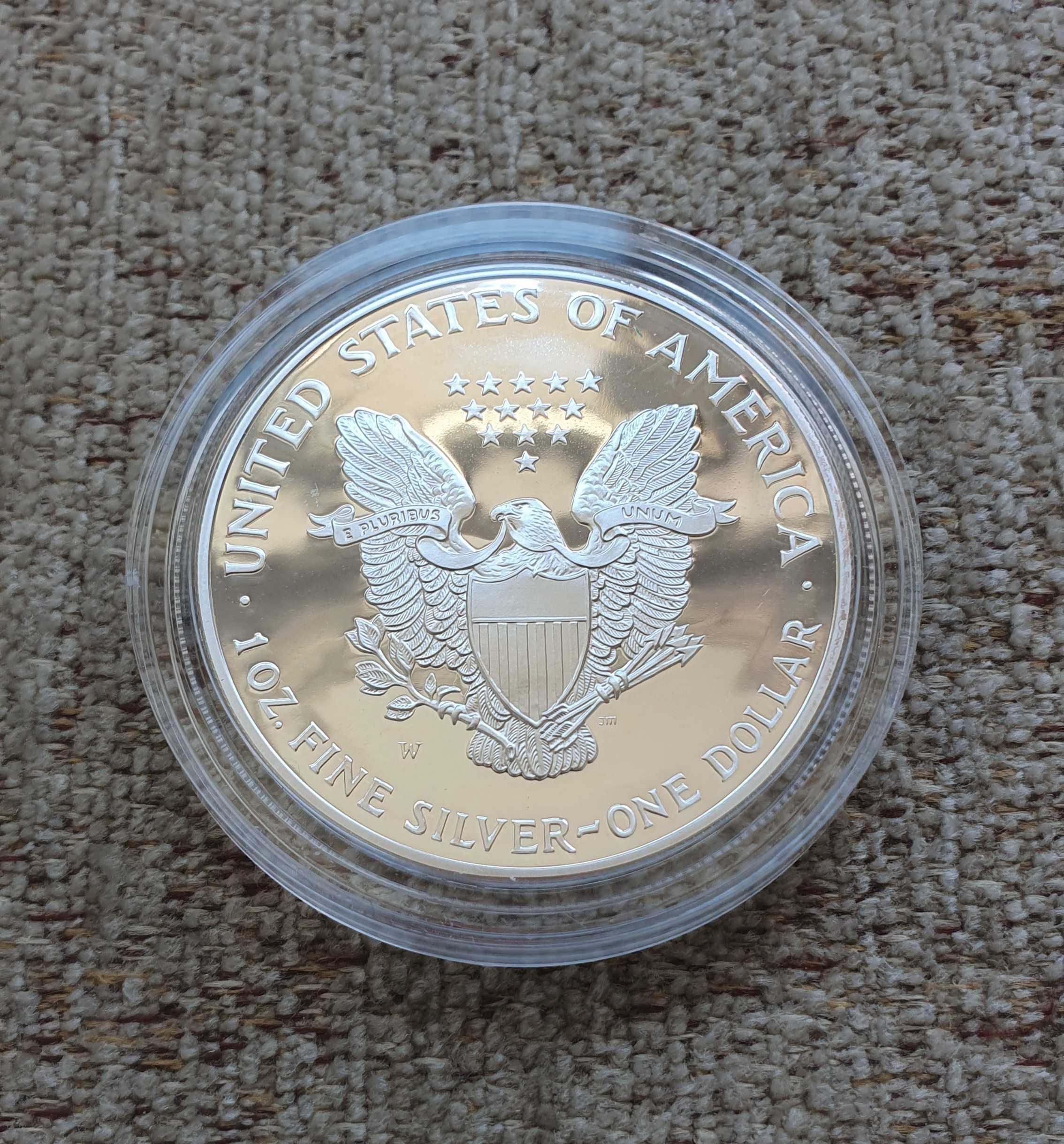 Американски сребърен долар 2001 , Колекционерски Proof , Нециркулиран