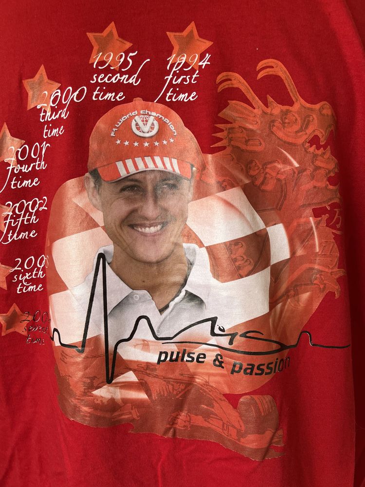 Tricou Michael Schumacher , autentic , nou
