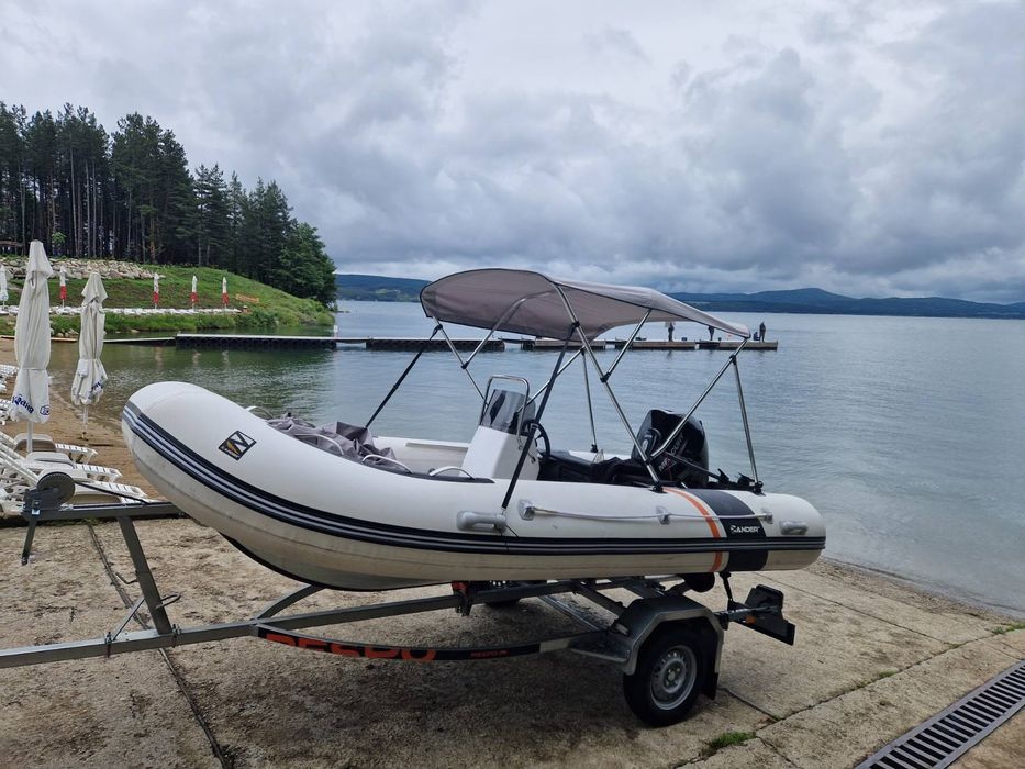 Алуминиев RIB 470 с MERCURY F30ELPT и колесар RESPO