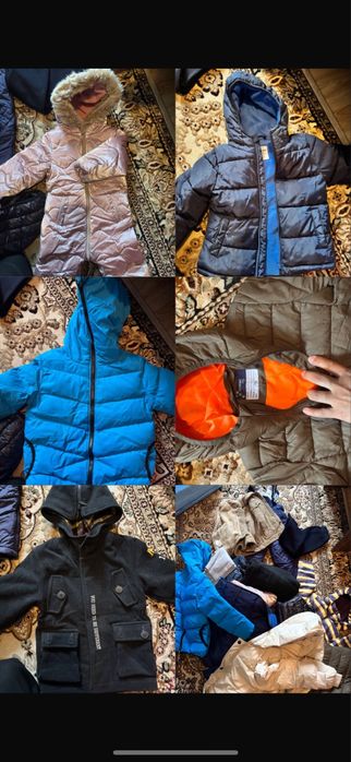 Куртки зимние большой ассортимент от 4-9 лет