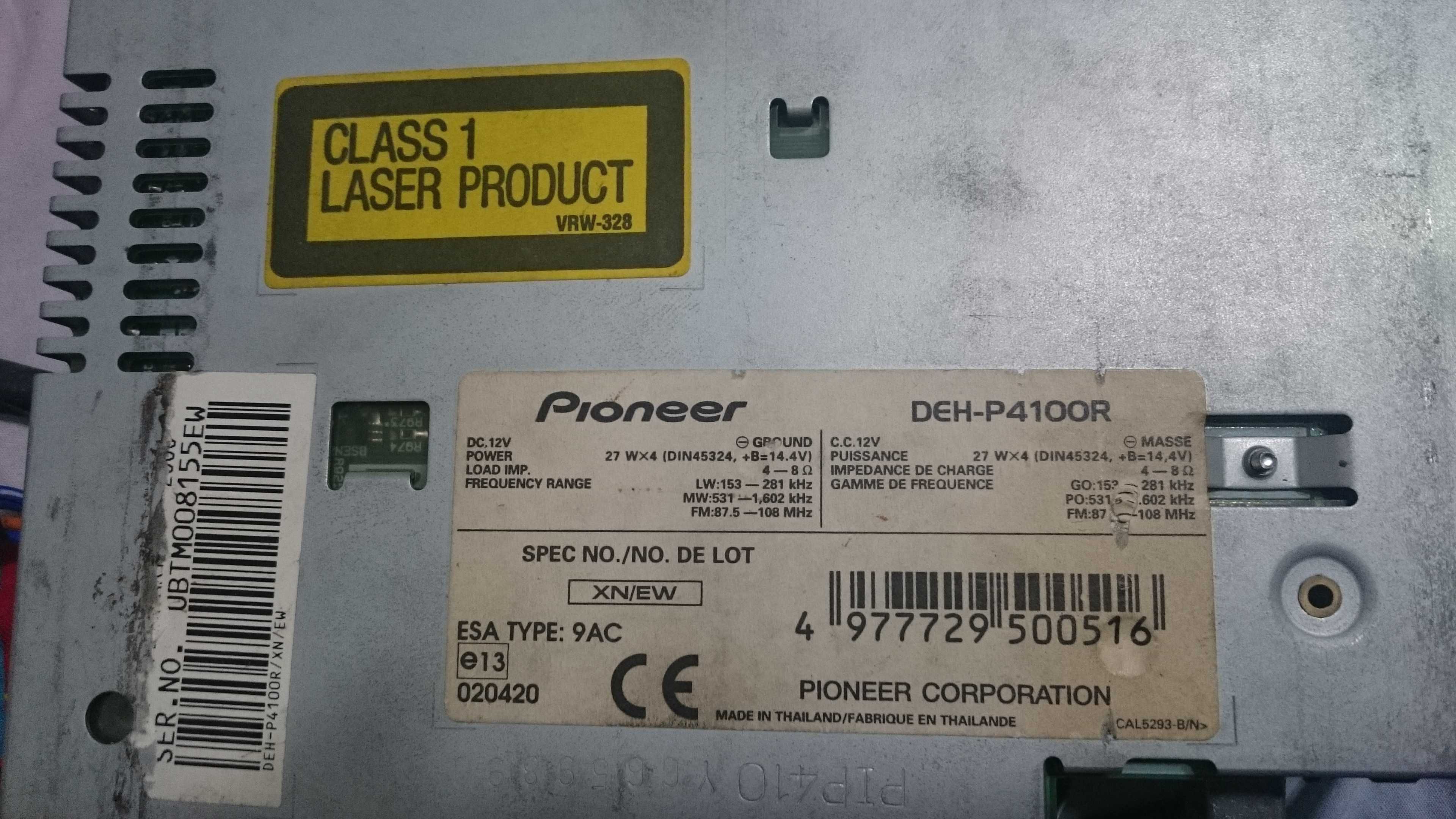 Aудио CD плеър Pioneer DEH-P4100 R