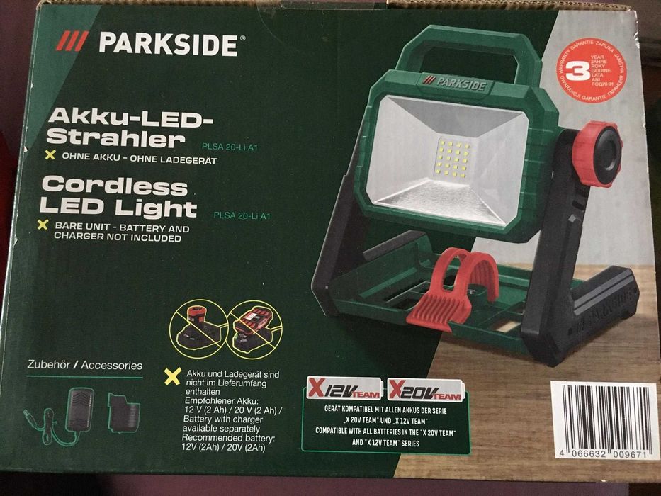Reflector led parkside xteam 20V 12V 220V