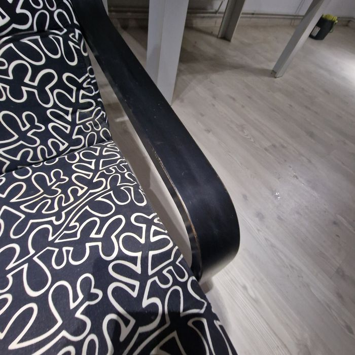 Fotoliu Poang Ikea negru