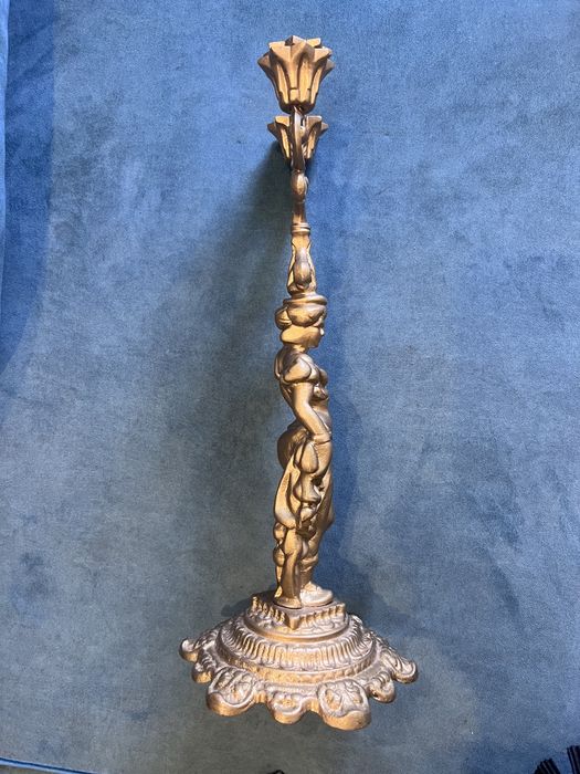 Подсвечник " Девушка". Силумин, CCCP,