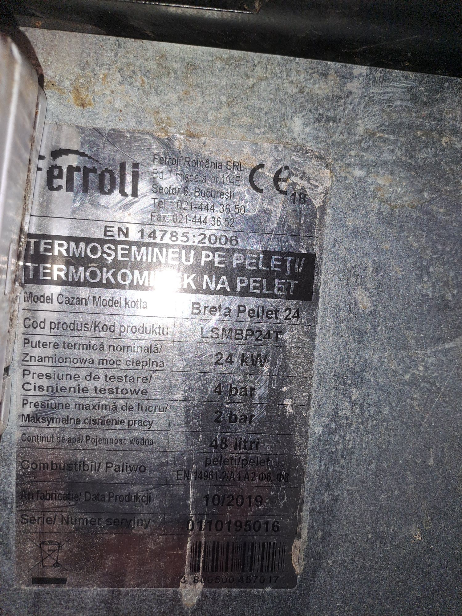 Centrala pelerinaj Ferroli 24kw