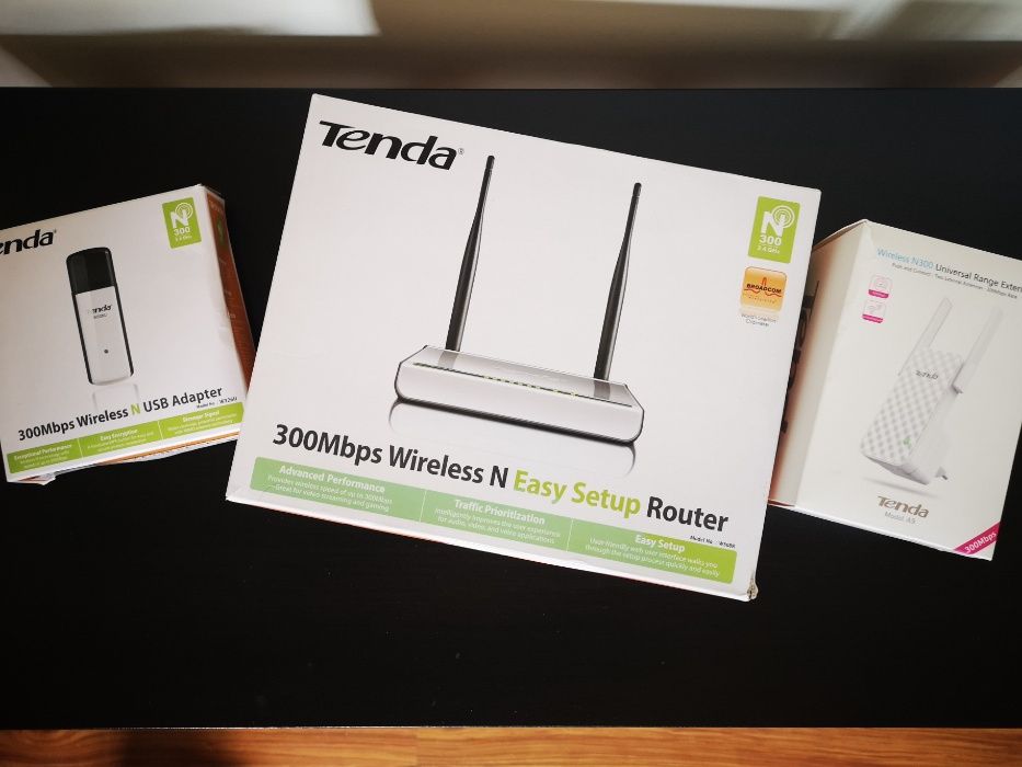 Tenda 300Mbps Wireless & Range Extender & Wireless Adapter USB