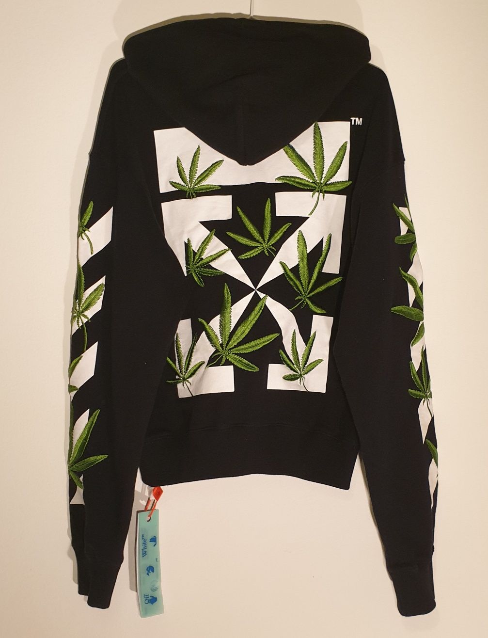 Hanorac Off-White Weed Arrows nou cu etichete