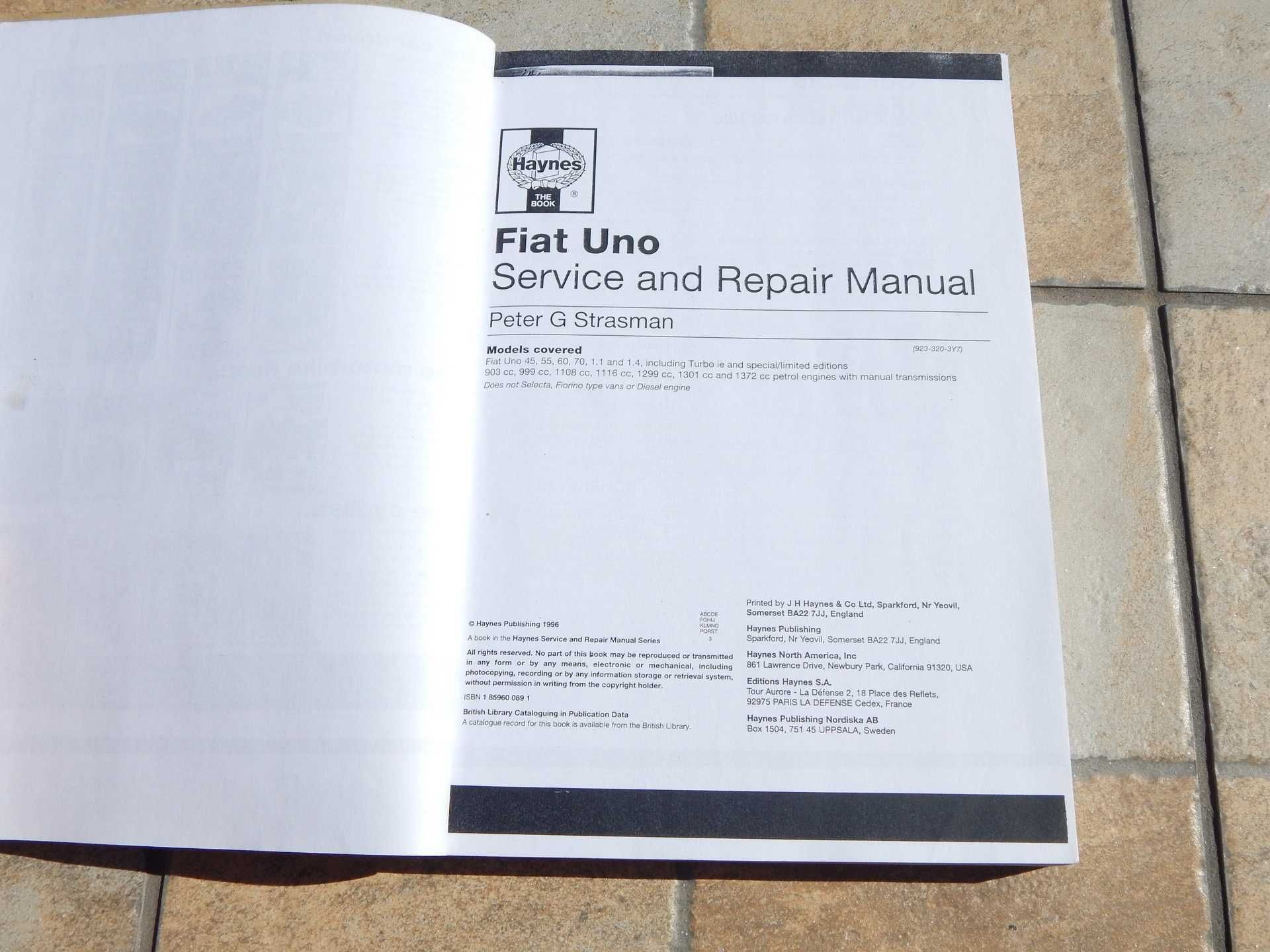Manual service si reparatii FIAT Uno 1983-1995 (xerox Haynes)