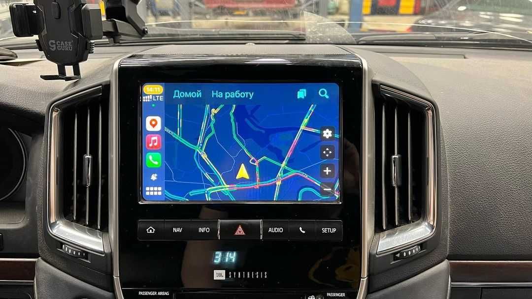 Apple CarPlay и Android Auto в оригинальный монитор LC200, Lexus RX/LX