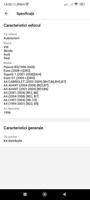 Vand distribuție noi WW Passat  B5 1.8 benzină