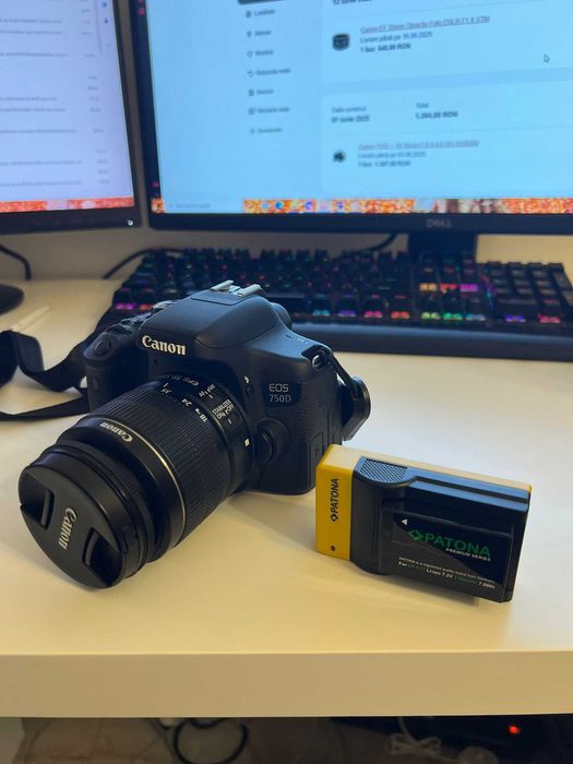 Canon 750D + 18-55 + 50mm f1.8 + 35mm f 2.0