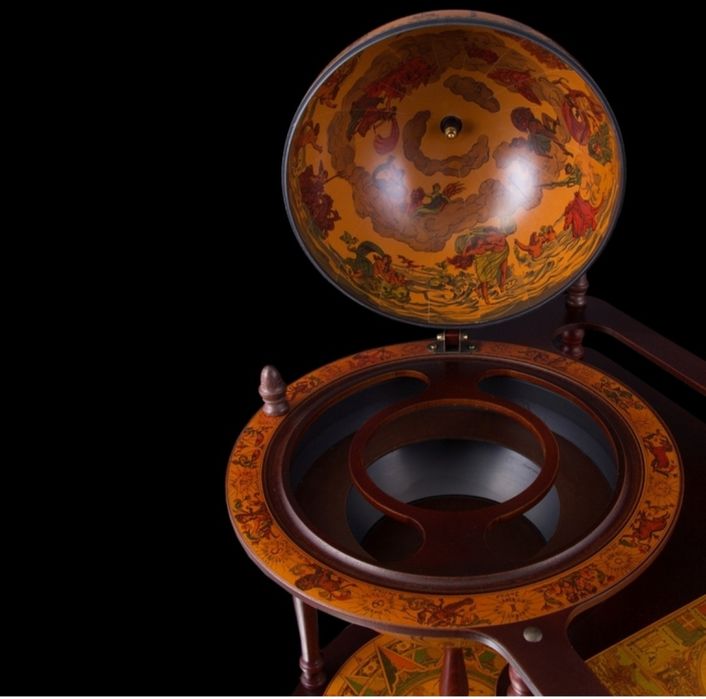 Глобус-бар напольный со столом подарки для мужчин