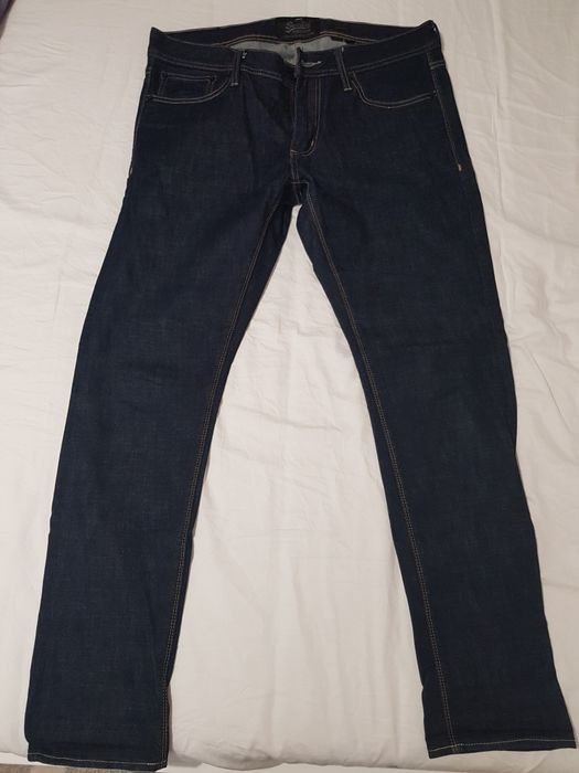 Blugi  Superdry skinny, bleumarin, mărime 36W-32L