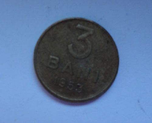 moneda 3 bani 1953