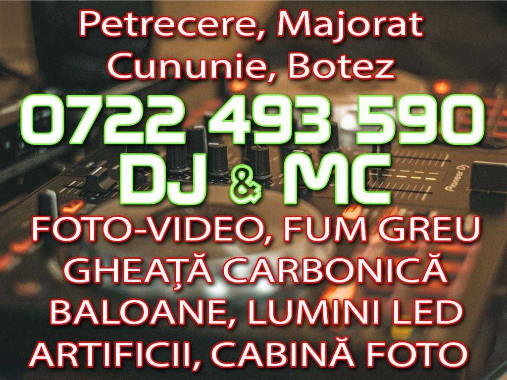 DJ & MC majorat, petrecere, cununie, botez, nunta de la 250 lei