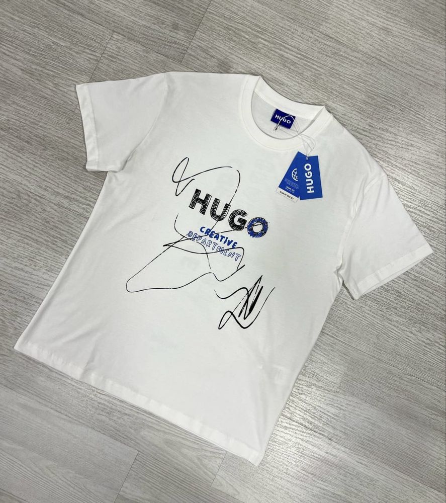 Тениска Hugo Нова Черно/Бял