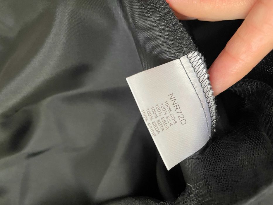 Rochie neagra matase naturala corset Naf Naf 36