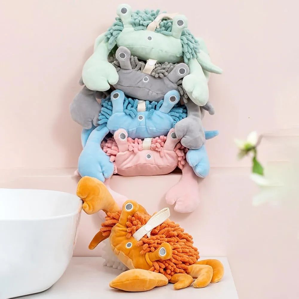 2в1 Плюшена играчка Рак – Играчка и Кърпа за ръце
