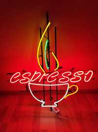 Reclama luminoasă neon cu tuburi catodice "Espresso"