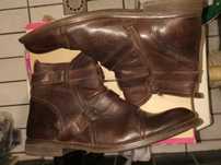 Кожени мъжки боти KicKers и ЕCCO N44 и нови офицерски обувки N41