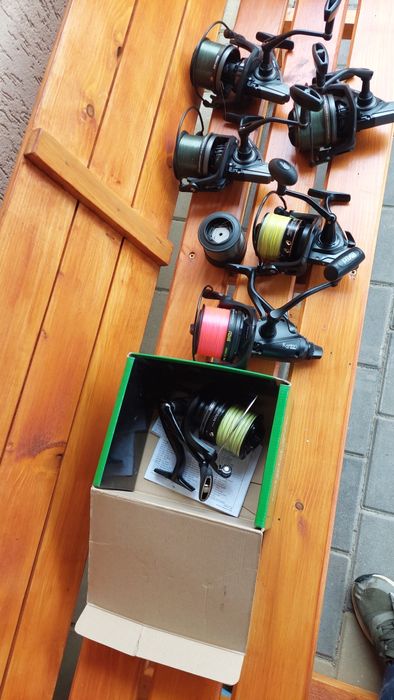 Mulinete crap: shimano aerlex spod, adonis 5000, hakuyo, faith runner