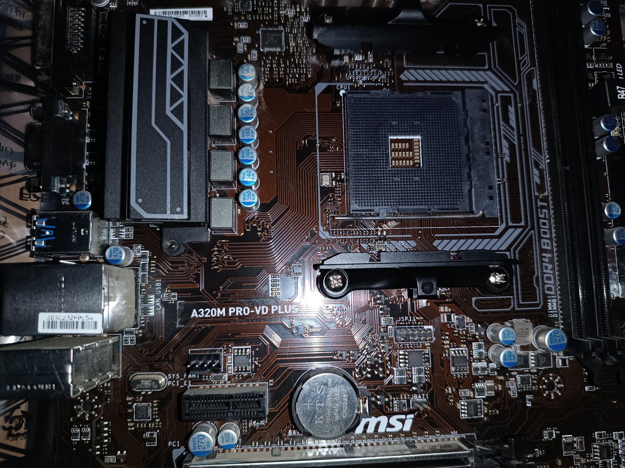 Placa de baza MSI A320M PRO-VD PLUS