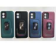 MOTOROLA E13/E22/G23/G32/G34 Husa Silicon 0,5mm Ring Placuta Metalica