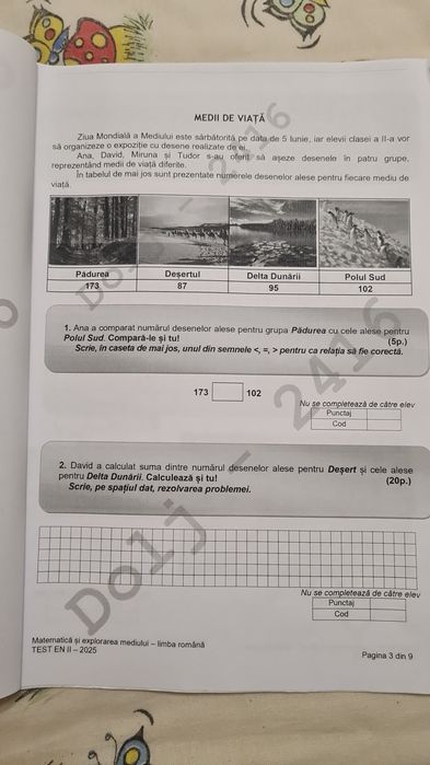 Ajutor la teme învățământ primar