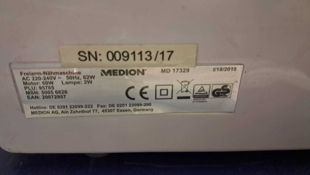 Mașină de cusut Medion