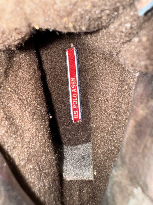 Bocanci maro piele intoarsa, U.S. Polo Assn Marimea 39