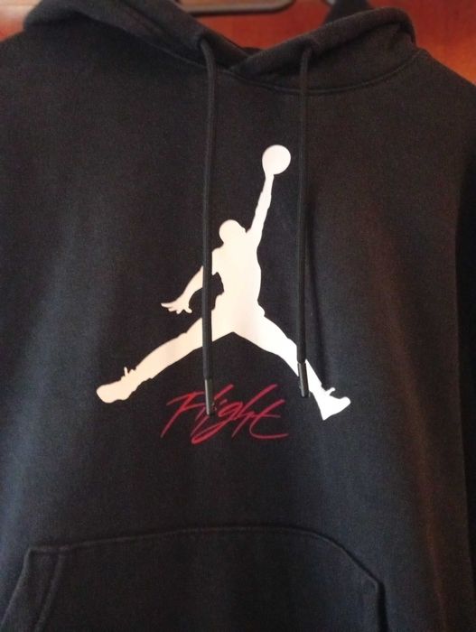 JORDAN Flight Hanorac cu gluga barbati masura S - 100% Original negru