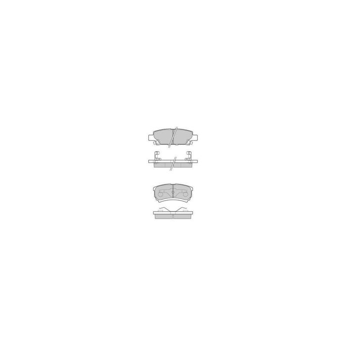 Placute frana spate Chrysler Sebring (Js), 09.2006-12.2010, marca SRLine S70-1350