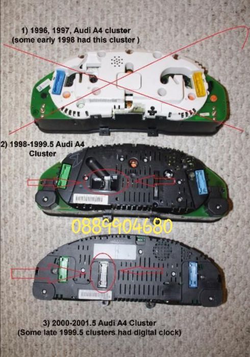 Display FULL FIS VW AUDI A3 A4 A6 VDO LCD дисплей - НОВИ