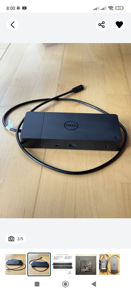 DELL WD19 Docking Station, 180W 2 buc