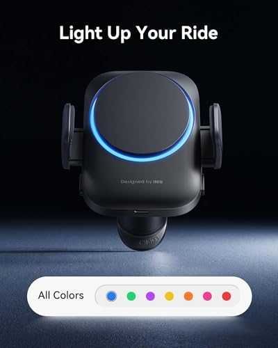 Ново Qi2 15W MagSafe Зарядно за Кола RGB Вентилатор Стабилна Фиксация