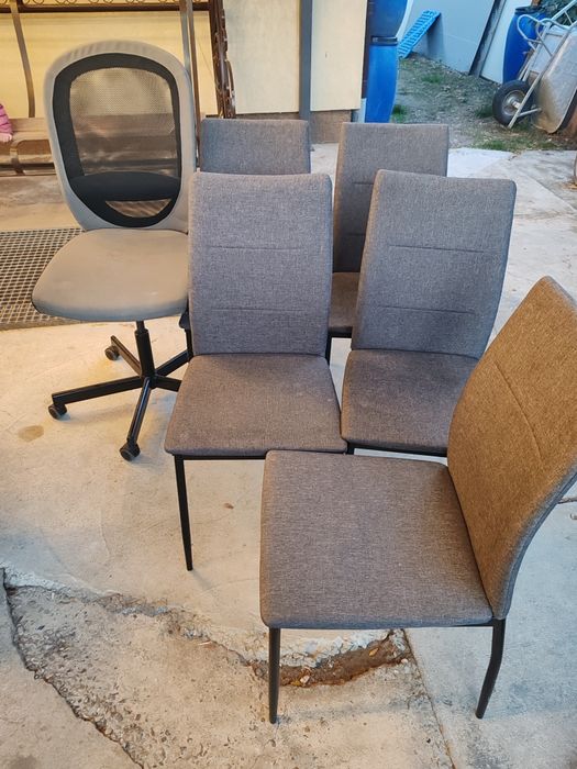 Scaune set de 5 și un scaun de birou