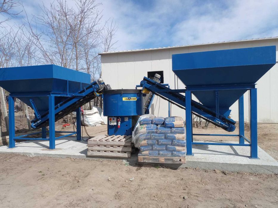 Ministatie semiautomata pentru preparat beton – Statie beton