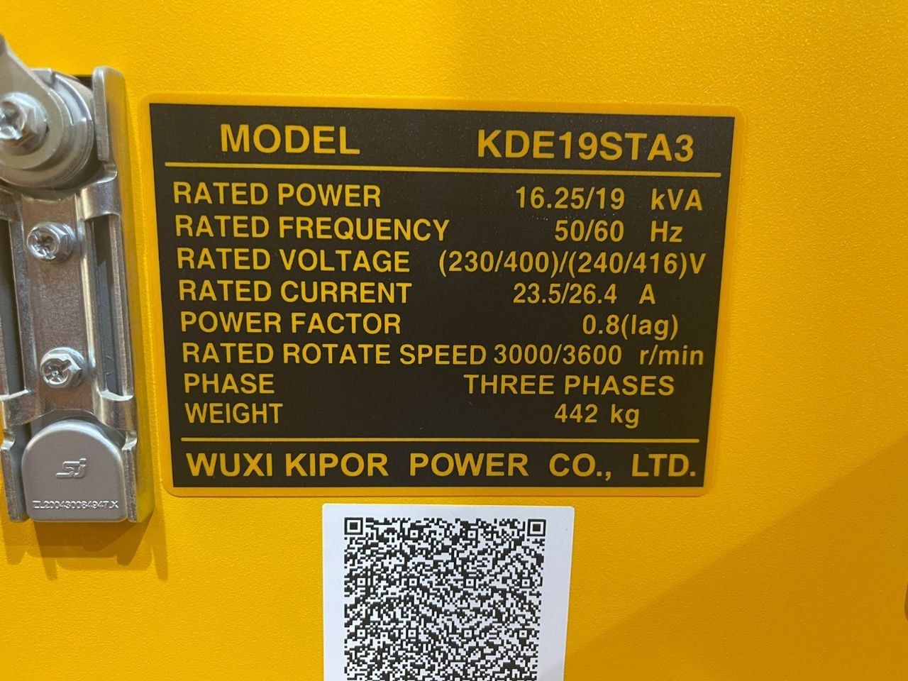 Generator KIPOR KDE19STA3