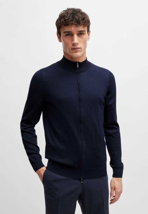 BOSS мужской кардиган из  дышащей мериносовой шерсти РАЗМЕР 3XL